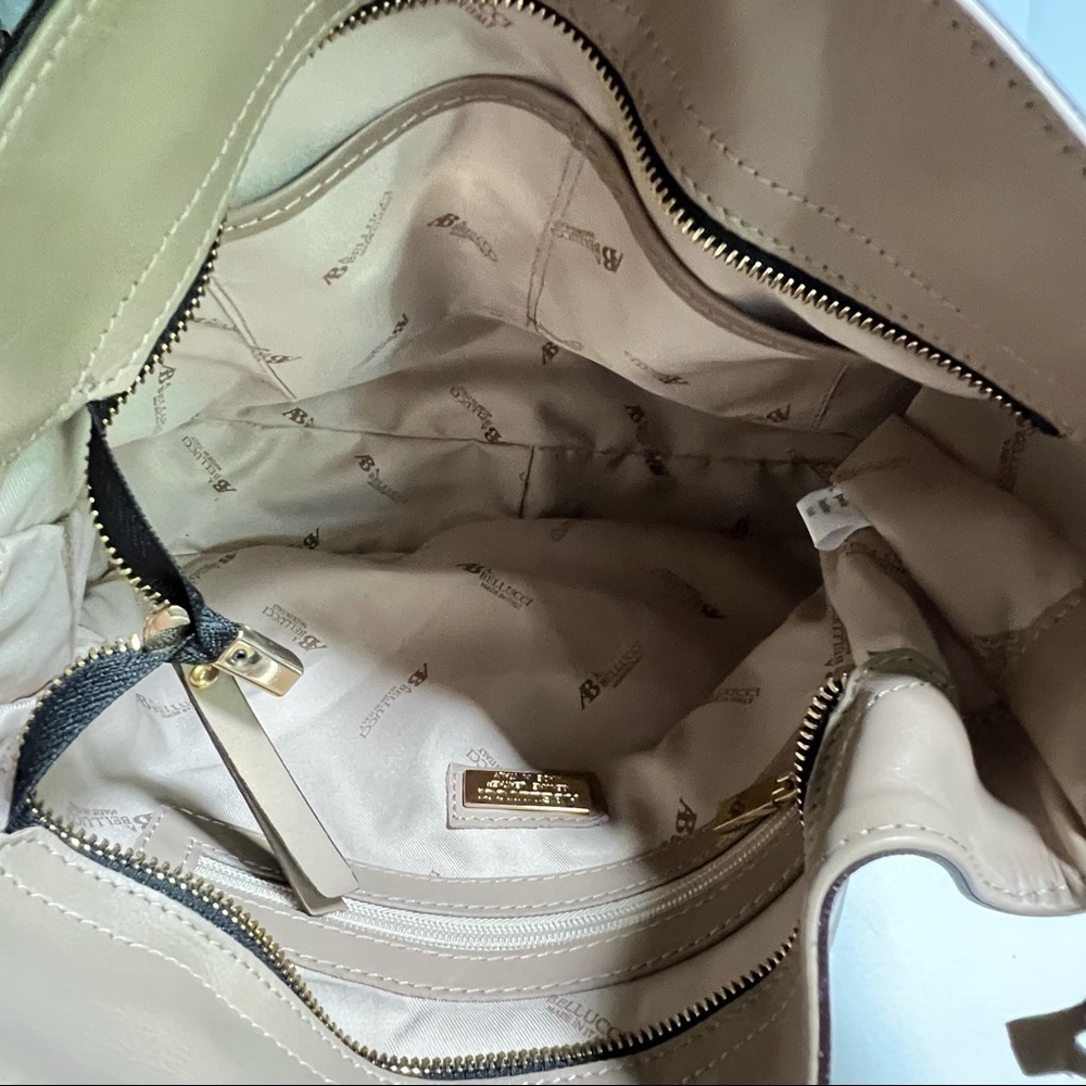 A. Bel Lucci Leather Patchwork Handbag - image 3